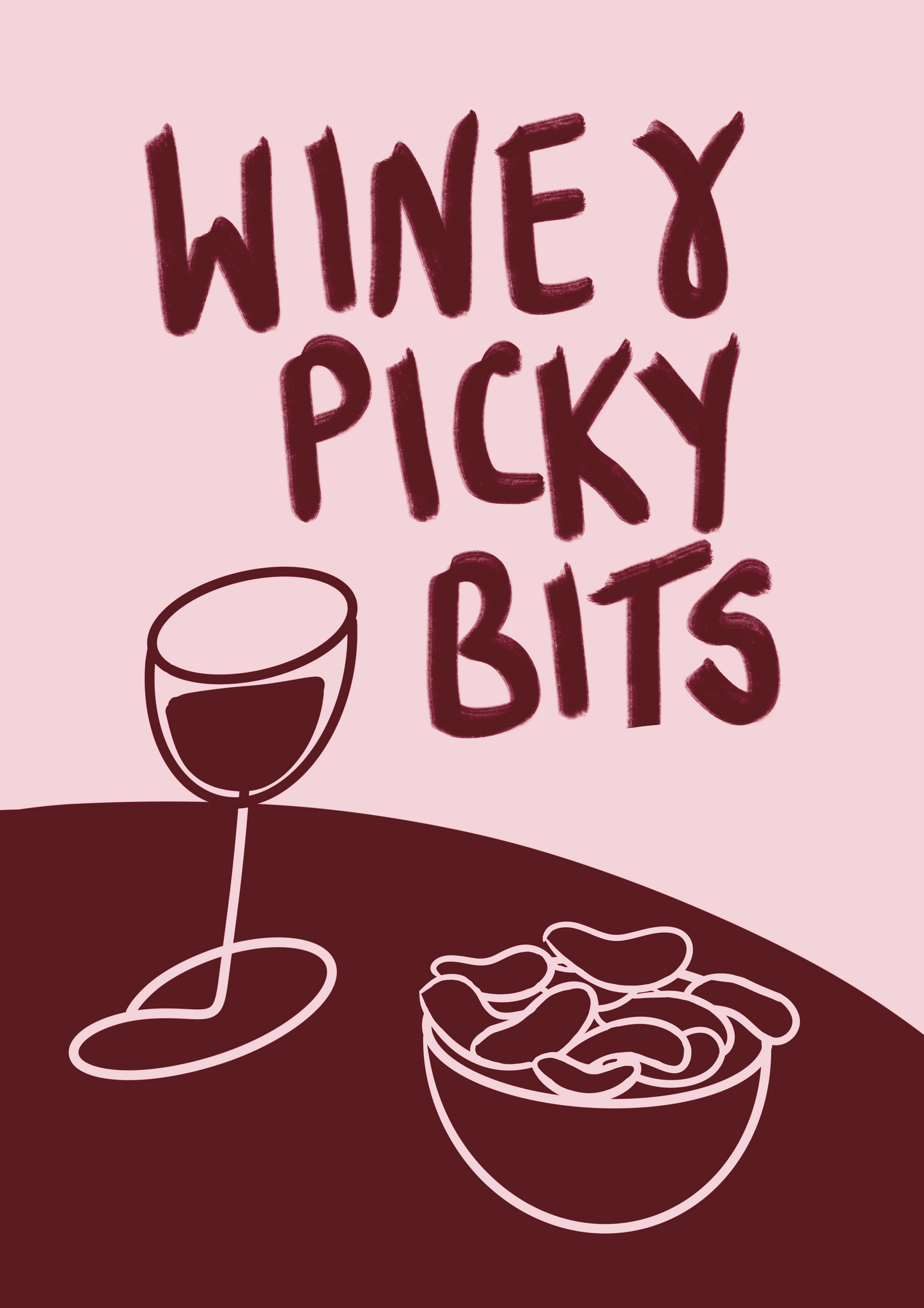 Wine and picky bits prints