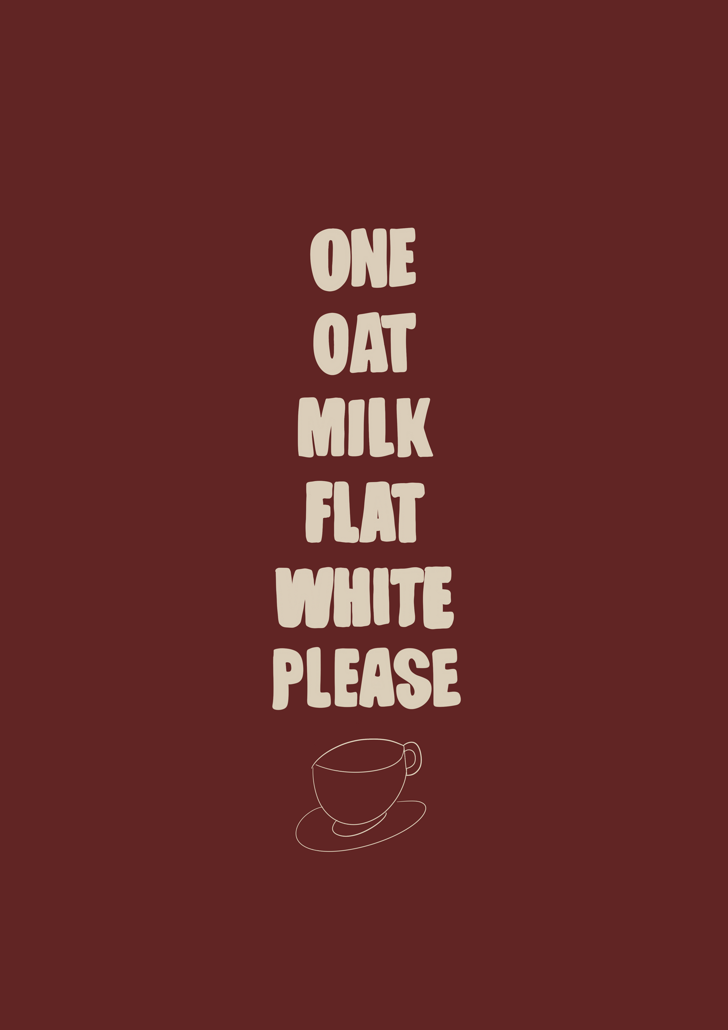 Oat Milk Flat White Print