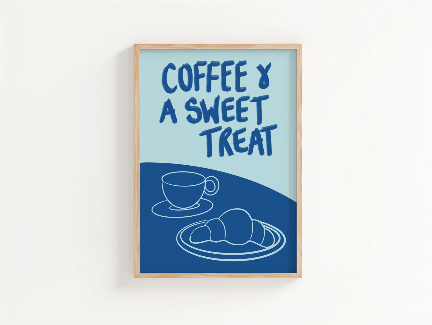 Coffee and a sweet treat print