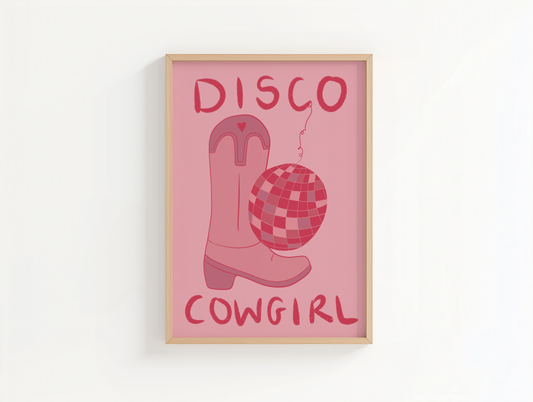 Disco Cowgirl | Cowboy Boot Print
