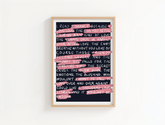 Love Confession | Romance Book Print
