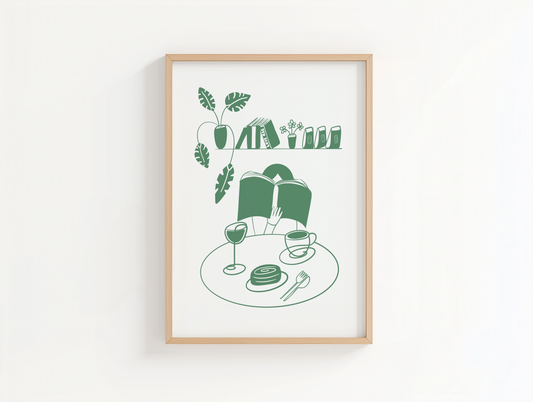 Coffee and Books Print