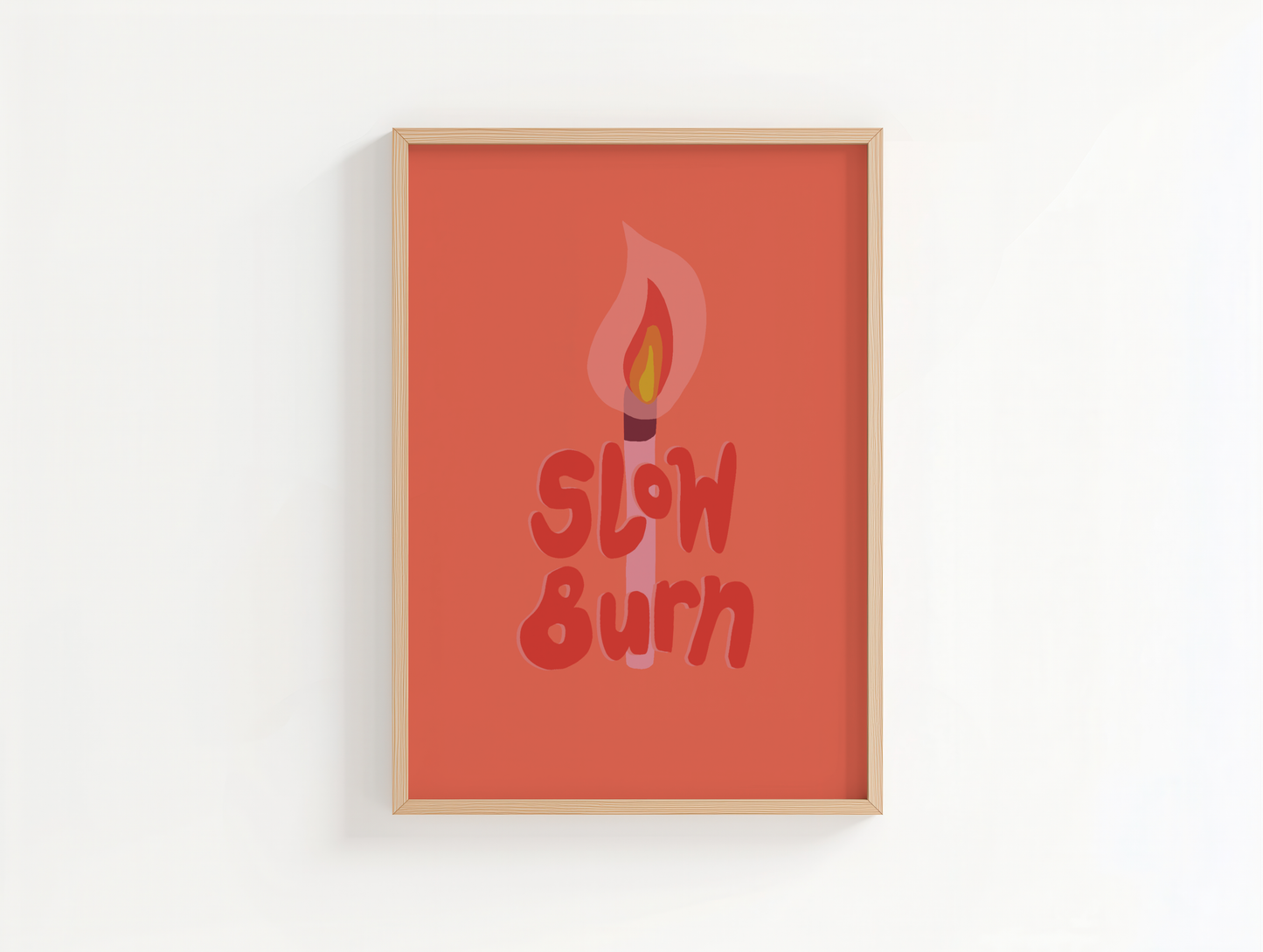 Slow Burn Trope Print | Romance Book Trope Art